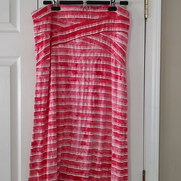 Live and Let Live tie dye pinkish colors Maxi skirt  Sz XL valentine date night - Picture 3 of 5
